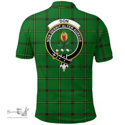 Scottish Don (Tribe Of Mar) Clan Tartan Polo Shirt - Crest Classic Scottish Plaid Tartan Plaid