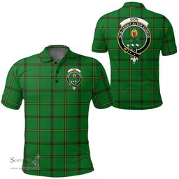 Scottish Don (Tribe Of Mar) Clan Tartan Polo Shirt - Crest Classic Scottish Plaid Tartan Plaid