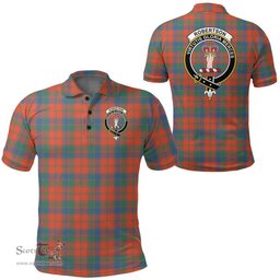 Scottish Robertson Ancient Clan Tartan Polo Shirt - Crest Classic Scottish Plaid Tartan Plaid