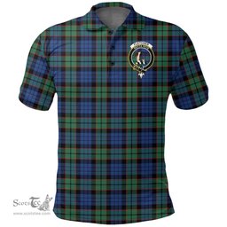 Scottish Fletcher Ancient Clan Tartan Polo Shirt - Crest Classic Scottish Plaid Tartan Plaid