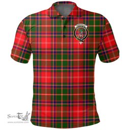 Scottish Somerville Modern Clan Tartan Polo Shirt - Crest Classic Scottish Plaid Tartan Plaid