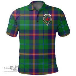 Scottish Young Modern Clan Tartan Polo Shirt - Crest Classic Scottish Plaid Tartan Plaid