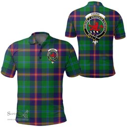 Scottish Young Modern Clan Tartan Polo Shirt - Crest Classic Scottish Plaid Tartan Plaid
