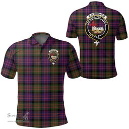 Scottish Macdonald Modern Clan Tartan Polo Shirt - Crest Classic Scottish Plaid Tartan Plaid