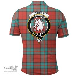 Scottish Dunbar Ancient Clan Tartan Polo Shirt - Crest Classic Scottish Plaid Tartan Plaid