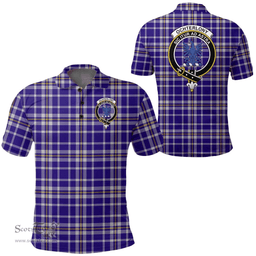 Scottish Ochterlony Clan Tartan Polo Shirt - Crest Classic Scottish Plaid Tartan Plaid