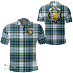 Scottish Campbell Dress Clan Tartan Polo Shirt - Crest Classic Scottish Plaid Tartan Plaid