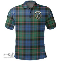 Scottish Macrae Hunting Ancient Clan Tartan Polo Shirt - Crest Classic Scottish Plaid Tartan Plaid