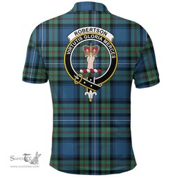 Scottish Robertson Hunting Ancient Clan Tartan Polo Shirt - Crest Classic Scottish Plaid Tartan Plaid