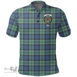 Scottish Leslie Hunting Clan Tartan Polo Shirt - Crest Classic Scottish Plaid Tartan Plaid