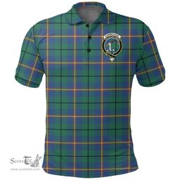Scottish Carmichael Ancient Clan Tartan Polo Shirt - Crest Classic Scottish Plaid Tartan Plaid