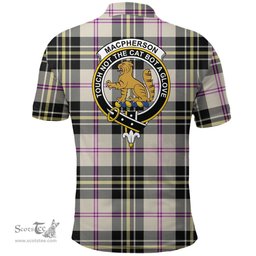 Scottish Macpherson Dress Ancient Clan Tartan Polo Shirt - Crest Classic Scottish Plaid Tartan Plaid
