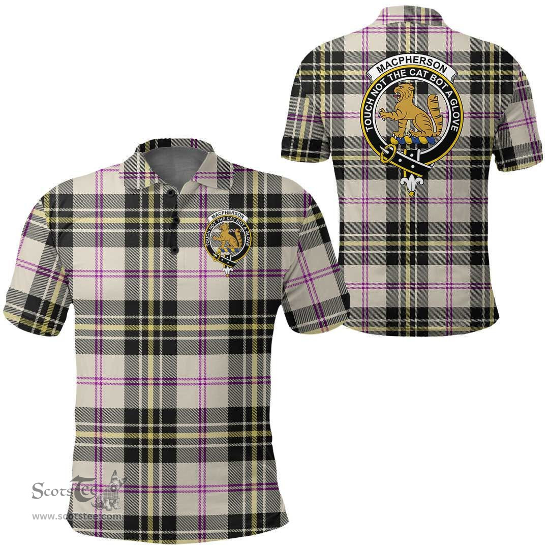 Scottish Macpherson Dress Ancient Clan Tartan Polo Shirt - Crest Classic Scottish Plaid Tartan Plaid