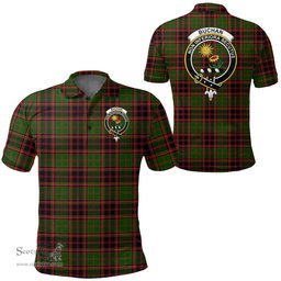 Scottish Buchan Modern Clan Tartan Polo Shirt - Crest Classic Scottish Plaid Tartan Plaid