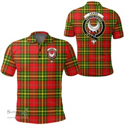 Scottish Leask Clan Tartan Polo Shirt - Crest Classic Scottish Plaid Tartan Plaid
