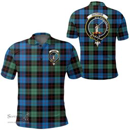 Scottish Guthrie Ancient Clan Tartan Polo Shirt - Crest Classic Scottish Plaid Tartan Plaid