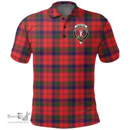 Scottish Robertson Modern Clan Tartan Polo Shirt - Crest Classic Scottish Plaid Tartan Plaid