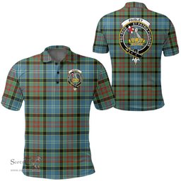 Scottish Paisley District Clan Tartan Polo Shirt - Crest Classic Scottish Plaid Tartan Plaid