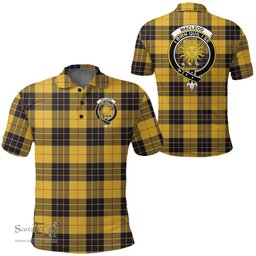 Scottish Macleod Of Lewis Ancient Clan Tartan Polo Shirt - Crest Classic Scottish Plaid Tartan Plaid