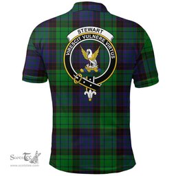 Scottish Stewart Old Modern Clan Tartan Polo Shirt - Crest Classic Scottish Plaid Tartan Plaid