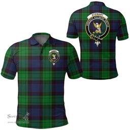 Scottish Stewart Old Modern Clan Tartan Polo Shirt - Crest Classic Scottish Plaid Tartan Plaid