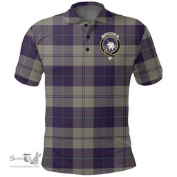 Scottish Cunningham Dress Blue Dancers Clan Tartan Polo Shirt - Crest Classic Scottish Plaid Tartan Plaid