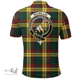 Scottish Macmillan Old Modern Clan Tartan Polo Shirt - Crest Classic Scottish Plaid Tartan Plaid
