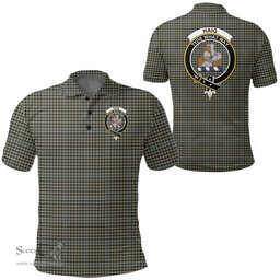 Scottish Haig Check Clan Tartan Polo Shirt - Crest Classic Scottish Plaid Tartan Plaid