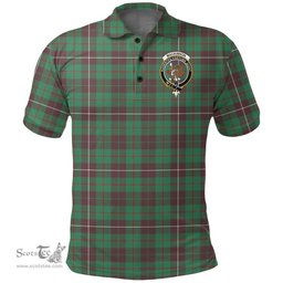 Scottish Mackinnon Hunting Ancient Clan Tartan Polo Shirt - Crest Classic Scottish Plaid Tartan Plaid
