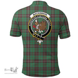 Scottish Mackinnon Hunting Ancient Clan Tartan Polo Shirt - Crest Classic Scottish Plaid Tartan Plaid