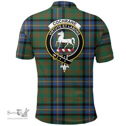 Scottish Cochrane Ancient Clan Tartan Polo Shirt - Crest Classic Scottish Plaid Tartan Plaid