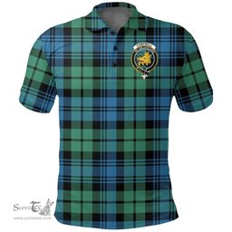 Scottish Campbell Ancient Clan Tartan Polo Shirt - Crest Classic Scottish Plaid Tartan Plaid