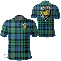 Scottish Campbell Ancient Clan Tartan Polo Shirt - Crest Classic Scottish Plaid Tartan Plaid