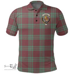 Scottish Macgregor Hunting Ancient Clan Tartan Polo Shirt - Crest Classic Scottish Plaid Tartan Plaid