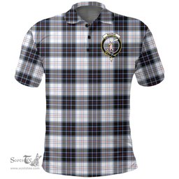 Scottish Macrae Dress Modern Clan Tartan Polo Shirt - Crest Classic Scottish Plaid Tartan Plaid