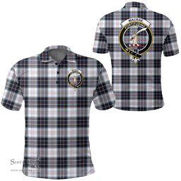 Scottish Macrae Dress Modern Clan Tartan Polo Shirt - Crest Classic Scottish Plaid Tartan Plaid
