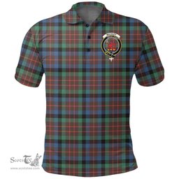 Scottish Macduff Hunting Ancient Clan Tartan Polo Shirt - Crest Classic Scottish Plaid Tartan Plaid