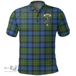 Scottish Maclaren Ancient Clan Tartan Polo Shirt - Crest Classic Scottish Plaid Tartan Plaid