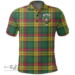 Scottish Macmillan Old Ancient Clan Tartan Polo Shirt - Crest Classic Scottish Plaid Tartan Plaid