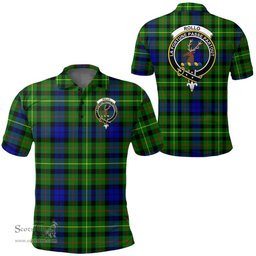 Scottish Rollo Modern Clan Tartan Polo Shirt - Crest Classic Scottish Plaid Tartan Plaid