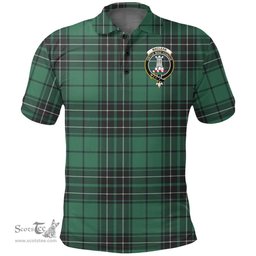 Scottish Maclean Hunting Clan Tartan Polo Shirt - Crest Classic Scottish Plaid Tartan Plaid
