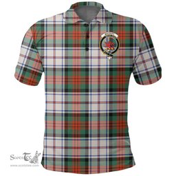 Scottish Macduff Dress Ancient Clan Tartan Polo Shirt - Crest Classic Scottish Plaid Tartan Plaid