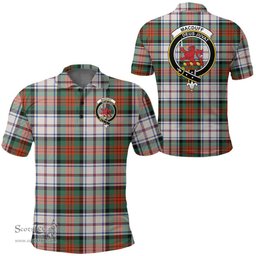 Scottish Macduff Dress Ancient Clan Tartan Polo Shirt - Crest Classic Scottish Plaid Tartan Plaid