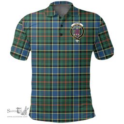 Scottish Ogilvie Hunting Modern Clan Tartan Polo Shirt - Crest Classic Scottish Plaid Tartan Plaid