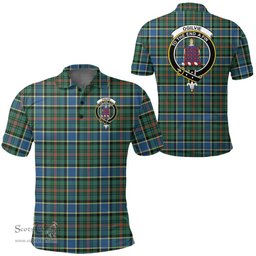 Scottish Ogilvie Hunting Modern Clan Tartan Polo Shirt - Crest Classic Scottish Plaid Tartan Plaid