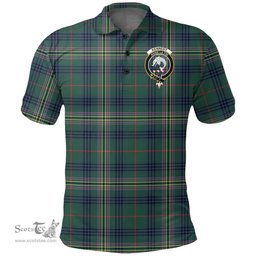 Scottish Kennedy Modern Clan Tartan Polo Shirt - Crest Classic Scottish Plaid Tartan Plaid