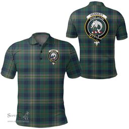 Scottish Kennedy Modern Clan Tartan Polo Shirt - Crest Classic Scottish Plaid Tartan Plaid