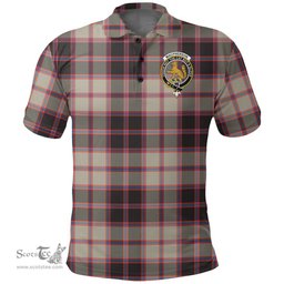 Scottish Macpherson Hunting Ancient Clan Tartan Polo Shirt - Crest Classic Scottish Plaid Tartan Plaid