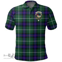Scottish Macdonald Of The Isles Hunting Modern Clan Tartan Polo Shirt - Crest Classic Scottish Plaid Tartan Plaid