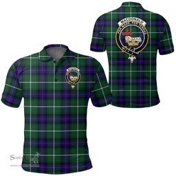 Scottish Macdonald Of The Isles Hunting Modern Clan Tartan Polo Shirt - Crest Classic Scottish Plaid Tartan Plaid